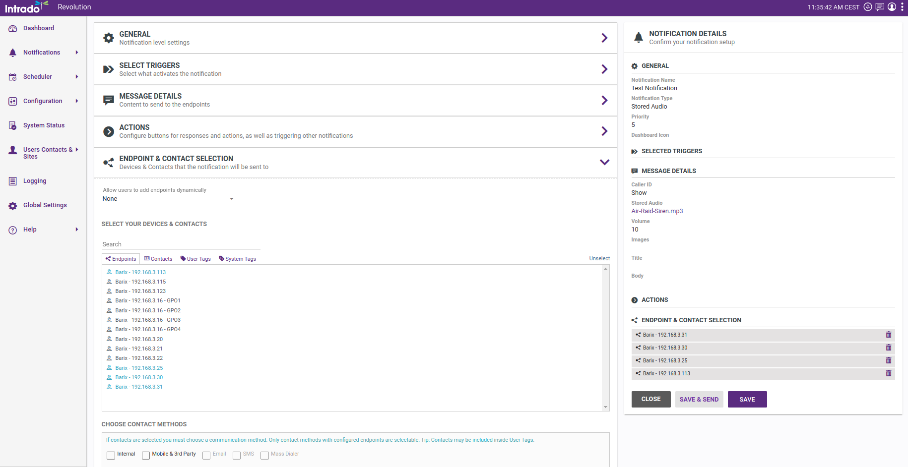 SynApps Endpoint and Contact Closure Selection.png